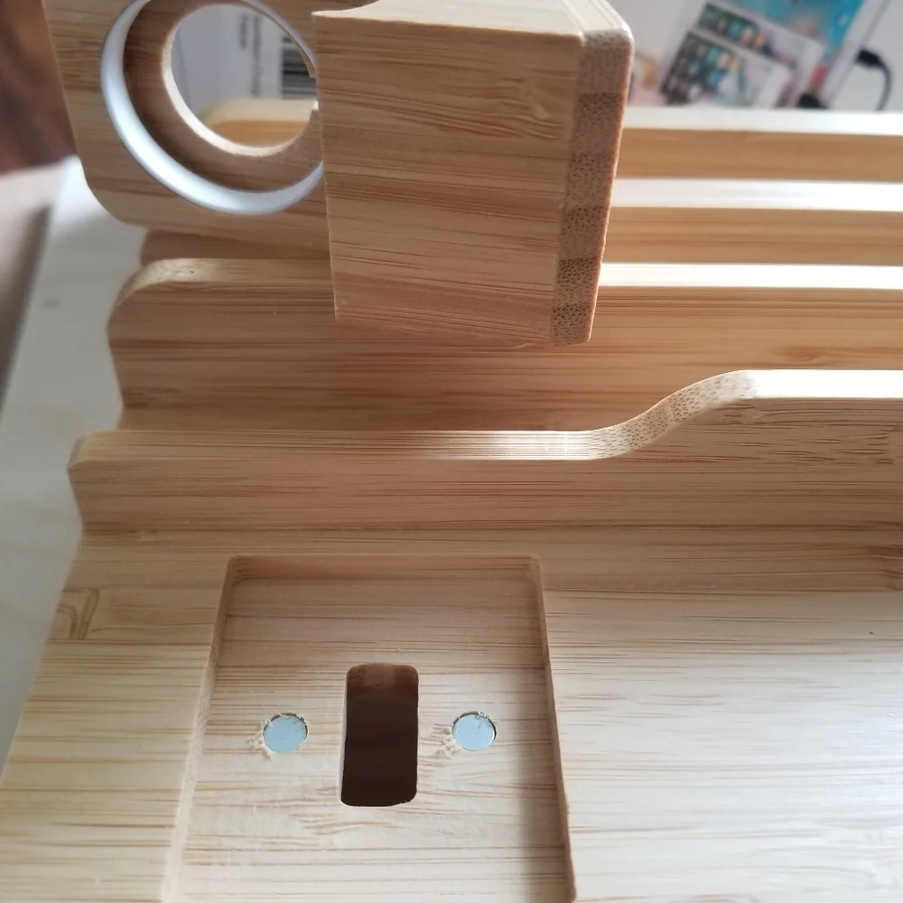 Universal Multi Device Cord Organizer Bamboo
